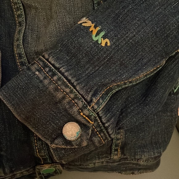 Coogi Mens Jean Dark Blue Rinse Jean Jacket. Size XL - Picture 3 of 15